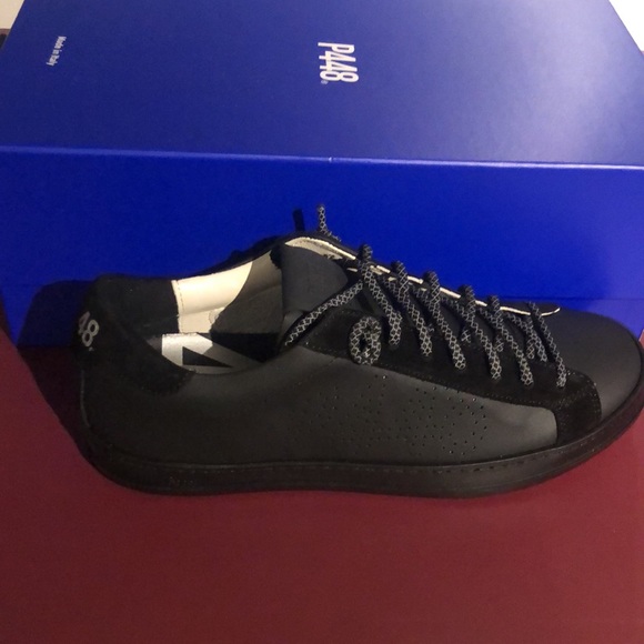 P448 John sneakers black leather/suede size 40 - Picture 2 of 6